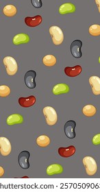 Nuts or seeds pattern background. Cartoon style of nuts or seeds. Perfect for fabric, textile, wallpaper, decor, print or packaging of products. SSTKbackgrounds
