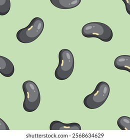 Nuts or seeds seamless pattern background. Cartoon style of nuts or seeds. Perfect for fabric, textile, wallpaper, decor, print or packaging of products. SSTKbackgrounds