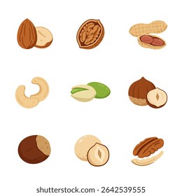 Nuts Set Amêndoa com noz, amendoim, caju e pistácio.