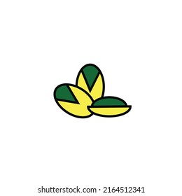nuts set vector type icon