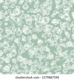 nuts, walnuts, peanuts, hazelnuts. 
Seamless pattern. Endless texture.