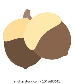 Nuts and wild fruit. Wild fruit in autumn. 