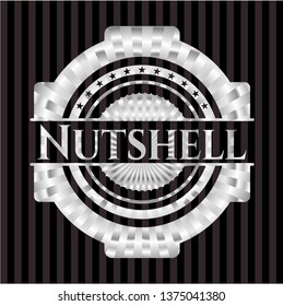 Nutshell silver shiny badge