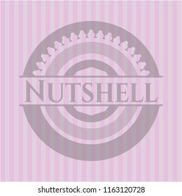 Nutshell vintage pink emblem