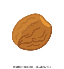Um ícone culinário noz representando nozes, essencial para lanches saudáveis.