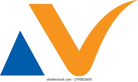 NV Company Modern logo design