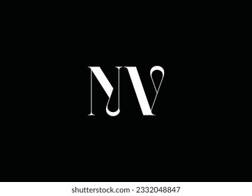 NV Creative and Minimalist Logo Design 