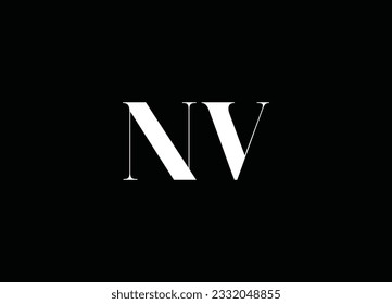 NV Creative and Minimalist Logo Design 