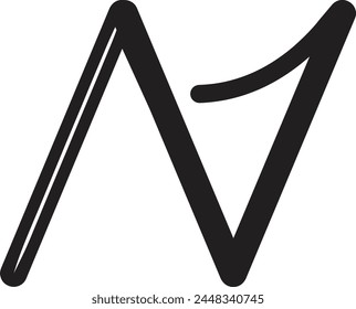 NV Hologram Logo With One Line