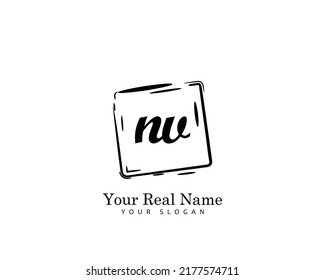 NV Initial beauty monogram logo vector