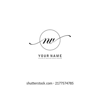 NV Initial beauty monogram logo vector