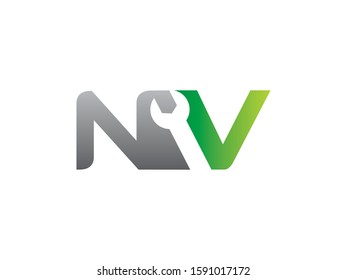 NV Letter logo or symbol template design