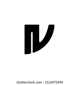 NV  letter logo vector illustration