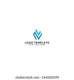 NV Logo Icon Design Template
