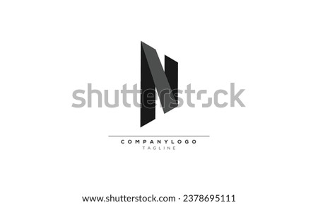 NV, VN, Abstract initial monogram letter alphabet logo design Imagine de stoc © 