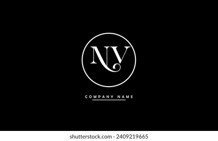 NV, VN Abstract Letters Logo Monogram
