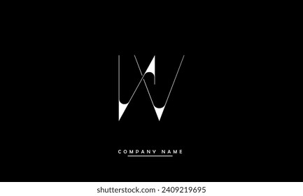 NV, VN Abstract Letters Logo Monogram