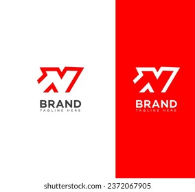 NV, VN letter branding logo