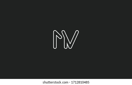 Logo für NV oder VN-Buchstaben. Einzigartig attraktives, kreatives, modernes Logo für das Anfangsbuchstabensymbol NV VN N V