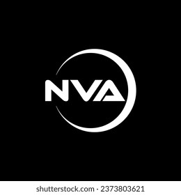 Design des NVA-Letter-Logos, Inspiration für eine einzigartige Identität. Modernes Eleganz und kreatives Design. Markieren Sie Ihren Erfolg mit dem Markieren dieses Logos.