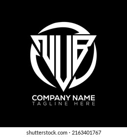 NVB initial modern logo design vector icon template