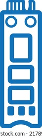 NVME icon, technology icon vector