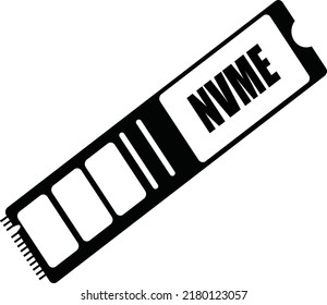 Nvme Ssd Icon Vector, Fast Ssd Icon