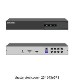 NVR DVR CCTV DS-7108NI Vektor 8 LAN POE