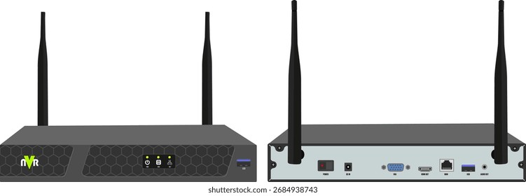 Gravador de vídeo de rede sem fio NVR, usa sinais WiFi