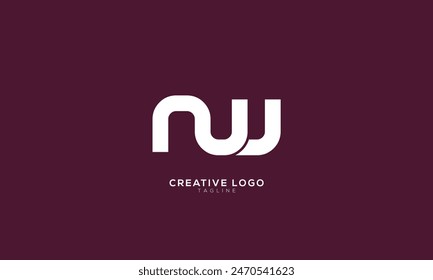 NW Abstract initial monogram letter alphabet logo design