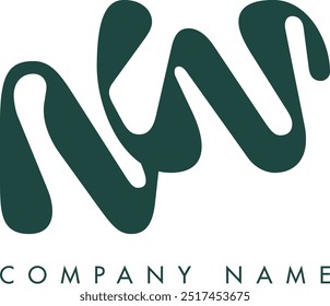 NW creative modern abstract letter logo vector design. Usable for your company or business and brand identity.