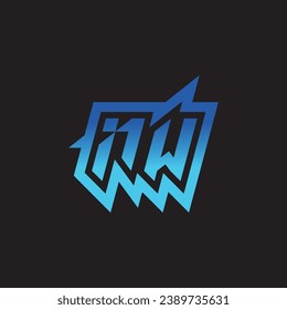 NW initial inspiration logo design esport and gaming clan ideas