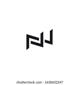 nw initial letter brand logo vector