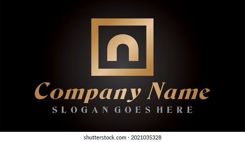 NW initial letters elegant logo vector design