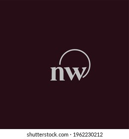 NW initials logo monogram design ideas