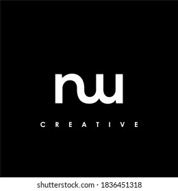 NW Letter Initial Logo Design Template Vector Illustration	

