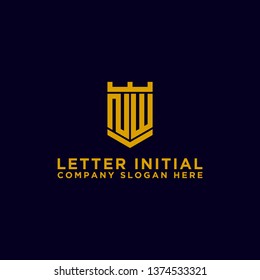 NW letters Initial icons / Monogram.- Vector inspiration logo design - Vector