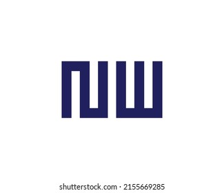 NW logo design vector template