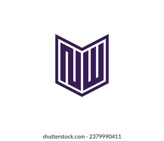 NW logo design vector template