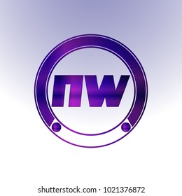 NW Logo,Metal Logo,purple Logo,Monogram