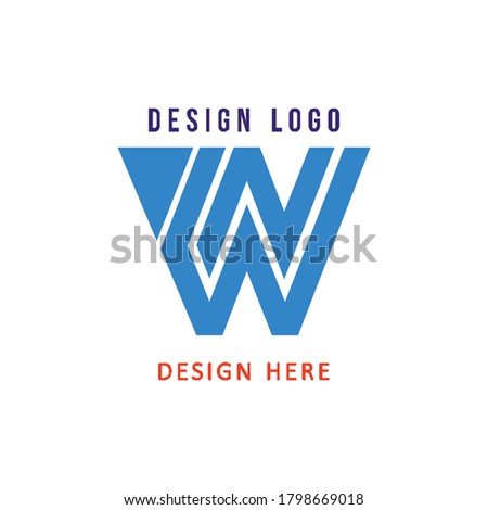 NW numeric logo, elegant, dignified and easy to understand