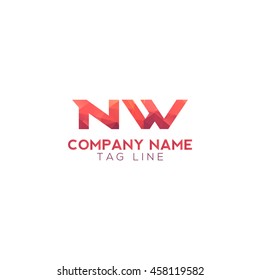 nw polygonal logo