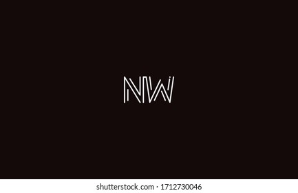 NW or WN letter logo. Unique attractive creative modern initial NW WN N W initial based letter icon logo