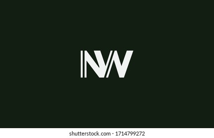 NW or WN letter logo. Unique attractive creative modern initial NW WN N W initial based letter icon logo