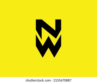 NW-Logo-Design, Vektorgrafik-Vorlage