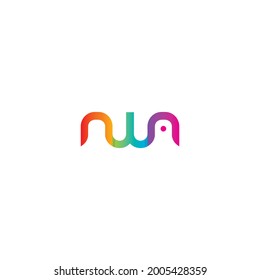 NWA Logo Simple and Modern Design