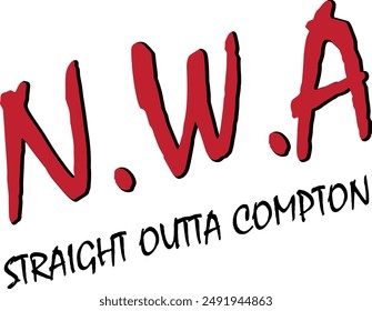 NWA Straight Outta Compton Digital EPs Vector graphics File