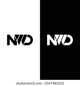 NWD Letter Logo Vector Design NWD Stock Vector.