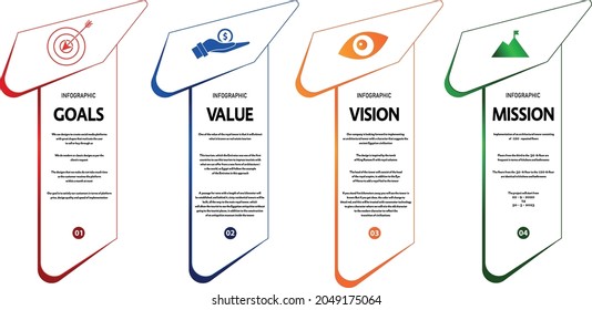 nwe gradient our mission infographics