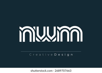 NWM Creative Unique Modern Letter Logo Design. Elegant Monogram Logo Design with Decorative Elements and Typography